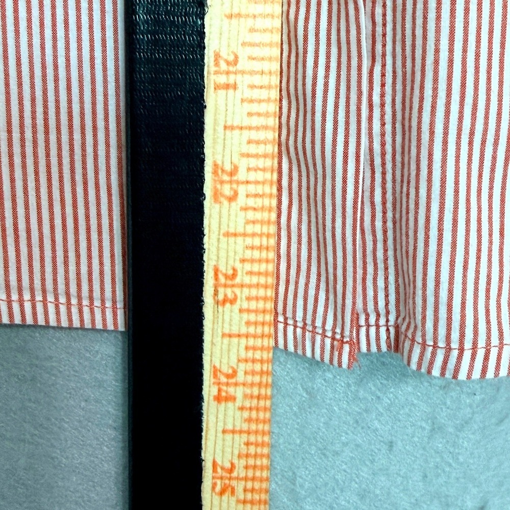 Old‎ Navy Red White Striped Women's Button Top Size M Cotton Preppy Americana - Picture 8 of 8